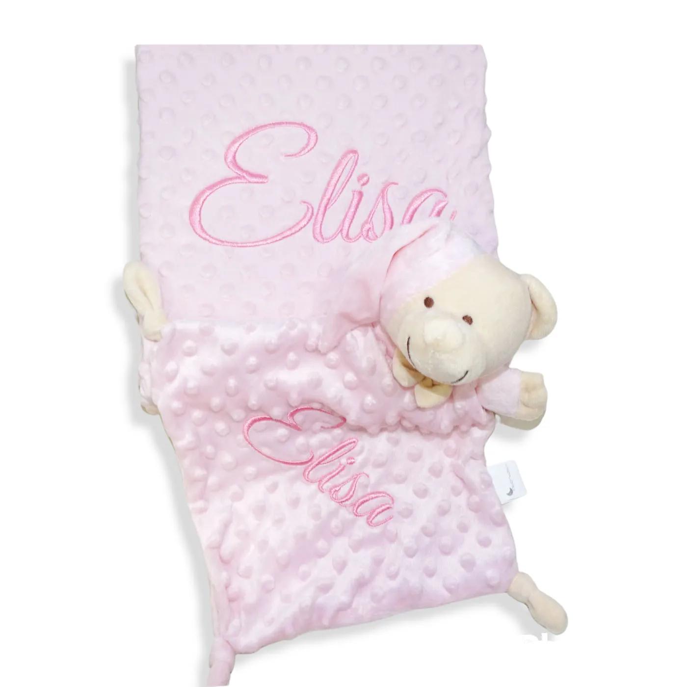 Couverture bébé personnalisée avec votre nom brodé, couverture topito personnalisée pour nouveau-né,