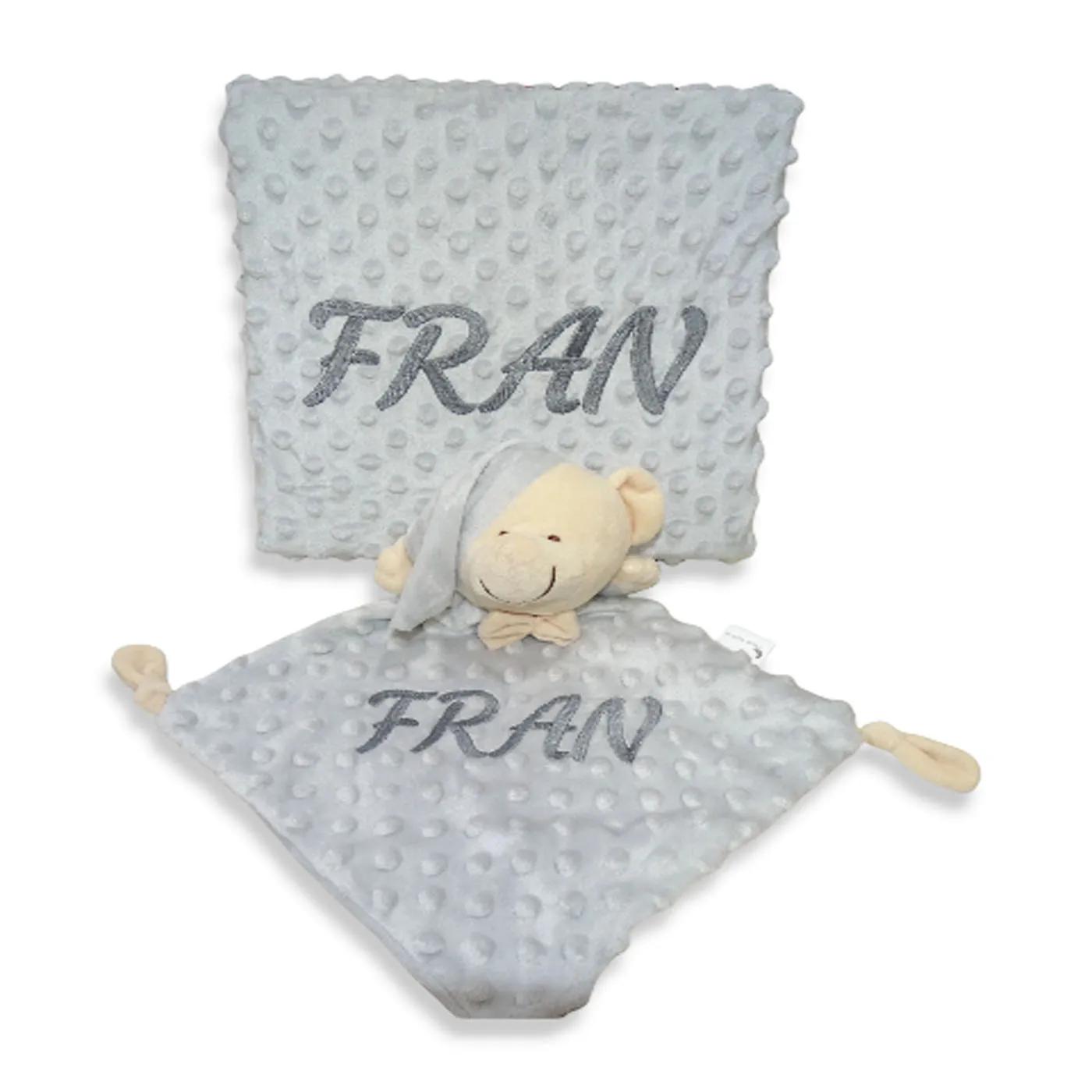 Couverture bébé personnalisée avec votre nom brodé, couverture topito personnalisée pour nouveau-né,