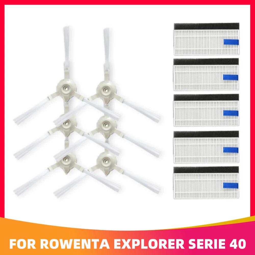 Pièces de rechange pour aspirateur robot Tefal Rowenta Explorer, brosse latérale, filtre, X-plagro20