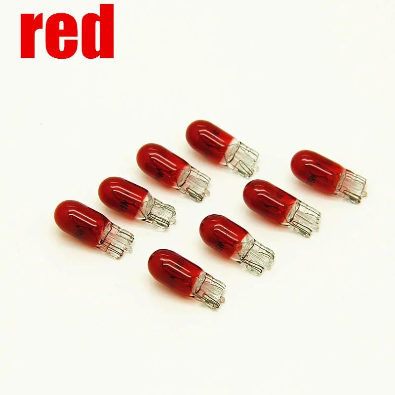 100 ampoules de voiture à filament unique T10 W5W 501 194, blanches, claires, en verre, 12V 5W W2.1x