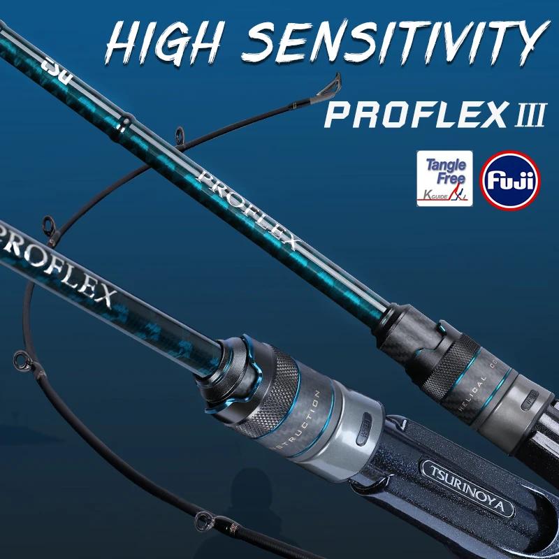 Canne à pêche professionnelle TSURINOYA PROFLEX Ⅲ 1.95 2.01 2.10m 2.21m, action rapide, puissance ML