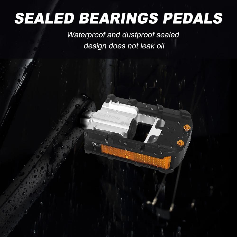 KABON-Pédales coordonnantes pliables universelles pour VTT, accessoire pour vélo de route, 9/16