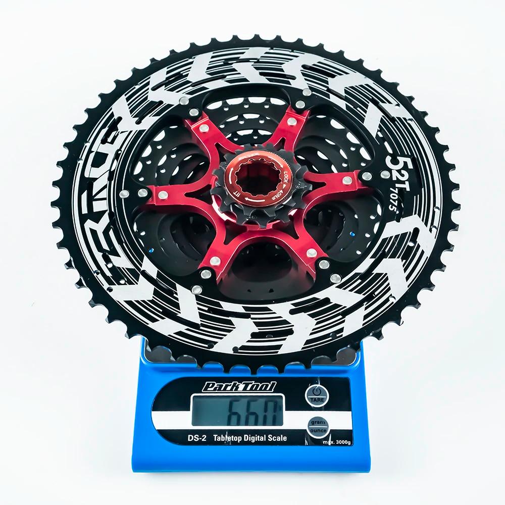 Cassette VTT légère Alpha 11s ZRACE 11-46T 50T 52T noir - Roue libre 11 vitesses vélo montagne