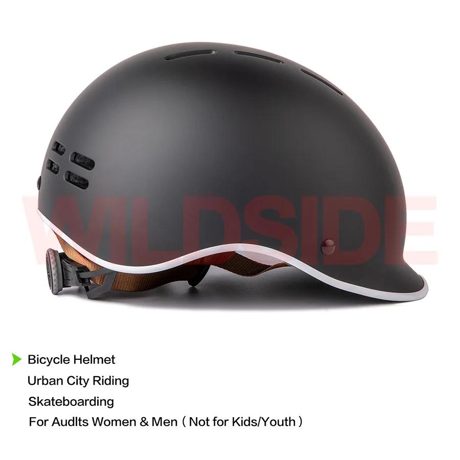 Casque de vélo de route urbain étanche à la pluie pour hommes et femmes, antivol, ville, croiseur électrique, cyclisme, skate, casques Saft, adultes