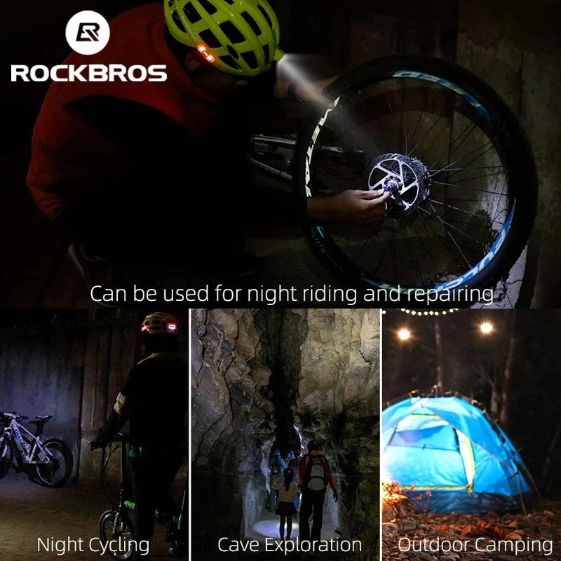 Casque vélo ROCKBROS lumière intégrée sauna plongée iodée VTT sécurité sportive nuit visibilité