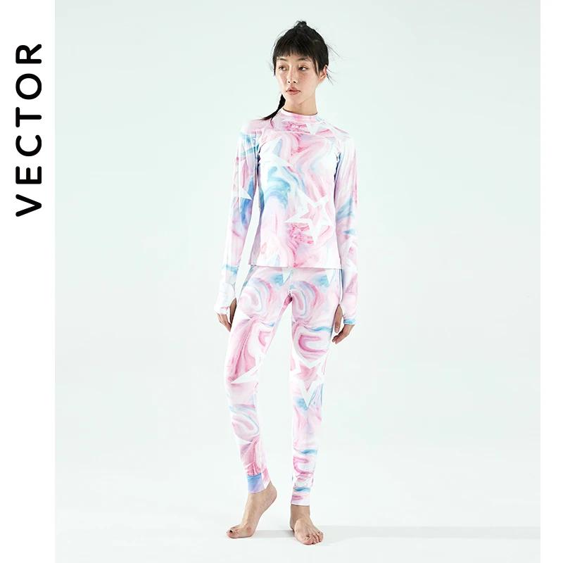 Ensemble thermique femme Vector microfibre polaire - Sous-vêtements hiver ultra doux séchage rapide