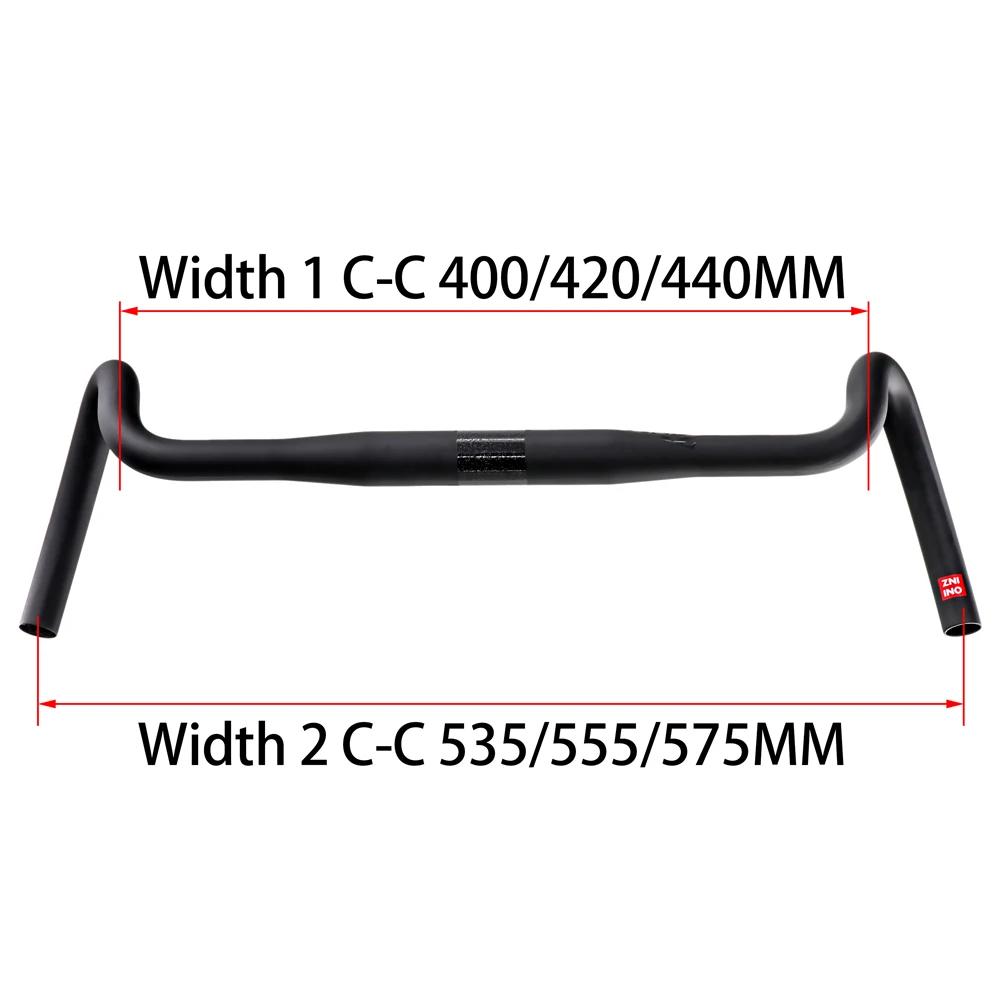 Guidon de gravier en carbone grande barre évasée vélo de route cyclocross 400 420 440mm 30 degrés offert ruban de guidon occasion spéciale
