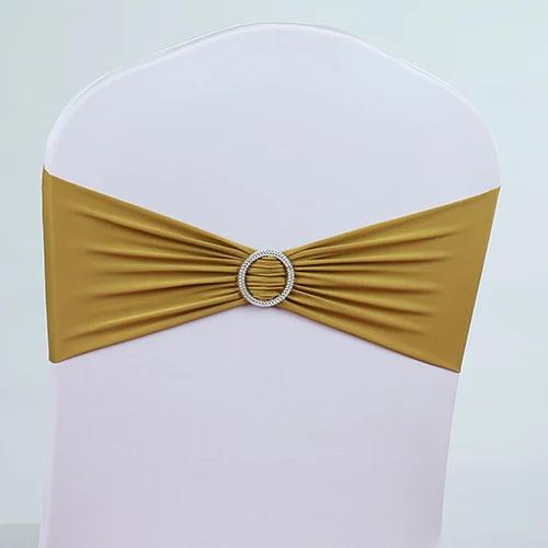 Ceinture élastique pour chaise, ceinture élastique au design fleur ronde