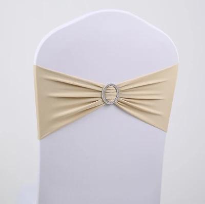 Ceinture élastique pour chaise, ceinture élastique au design fleur ronde