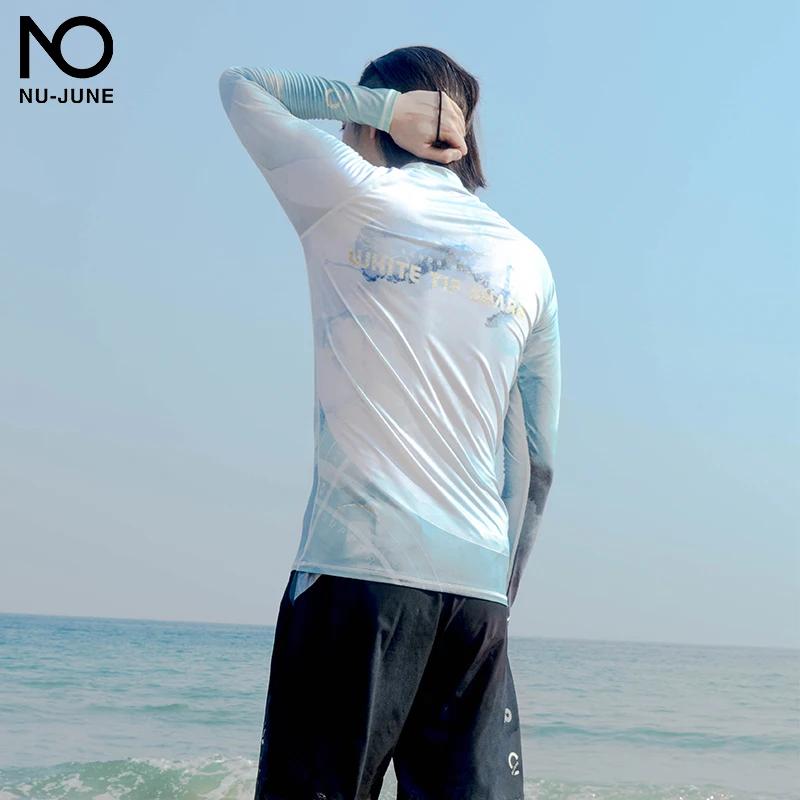 Maillot de bain manches longues homme - Chemise surf UV protection Rash Guard été natation