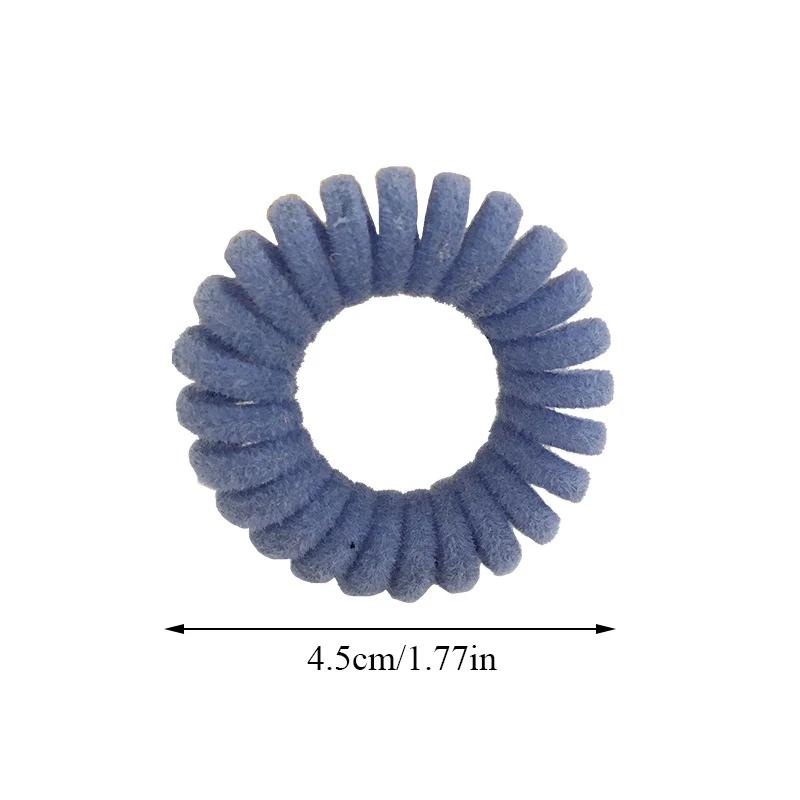 Bandes de cheveux élastiques en fil de téléphone tricoté pour filles et femmes