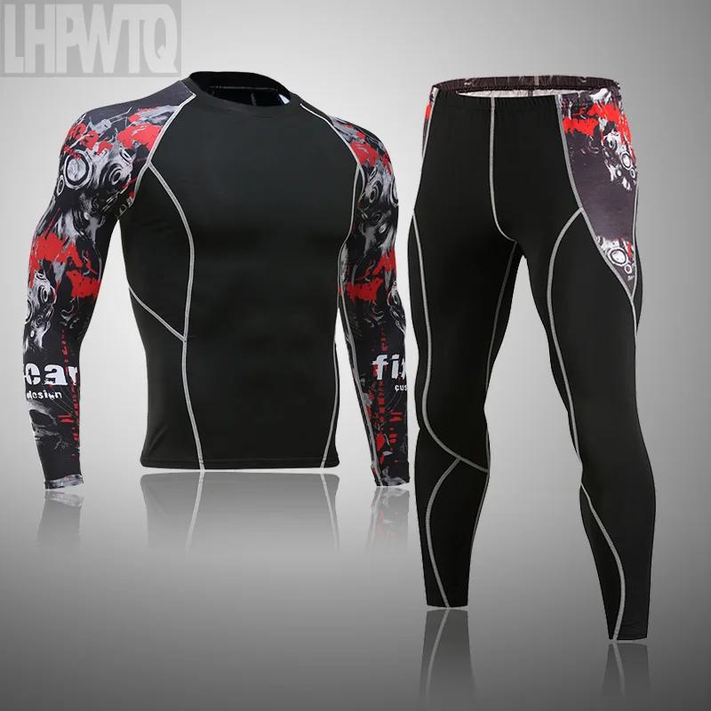 Sous-vêtements thermiques de Ski pour hommes, ensemble de Compression, collants thermiques, Leggings d'hiver, combinaison de basket-ball, séchage rapide