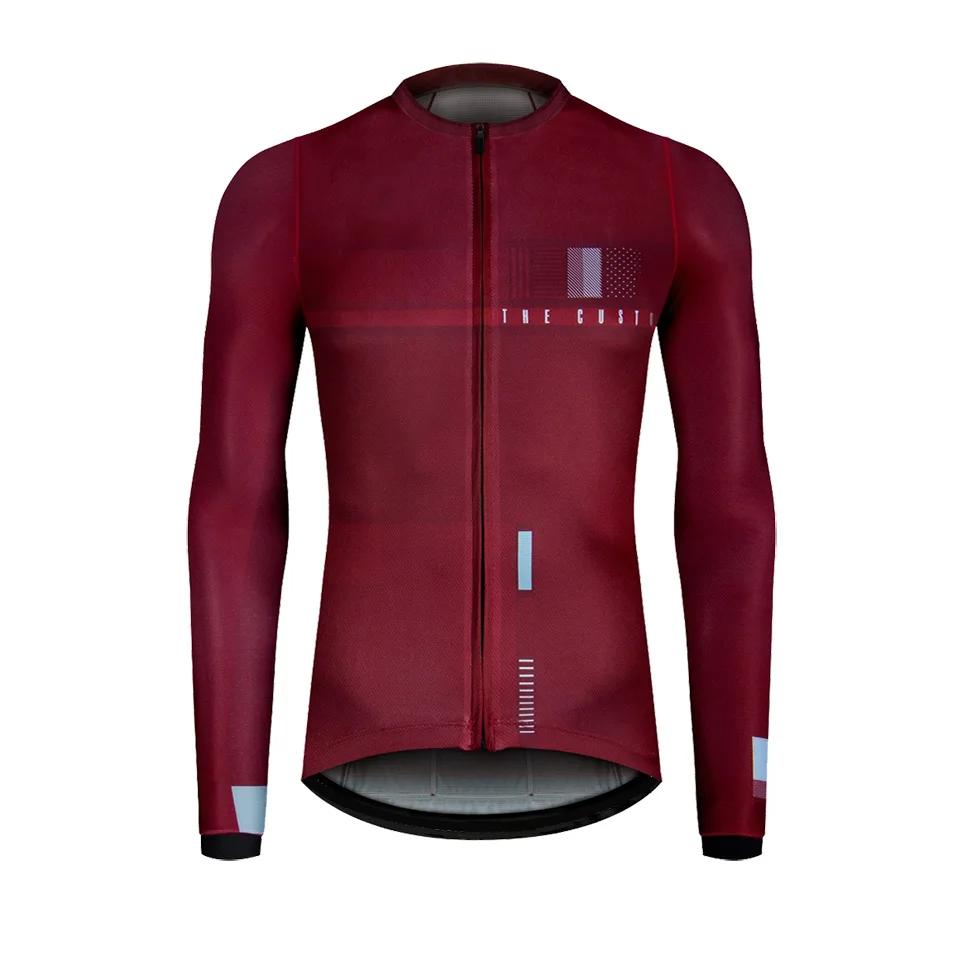 Maillot de cyclisme à manches longues pour hommes et femmes