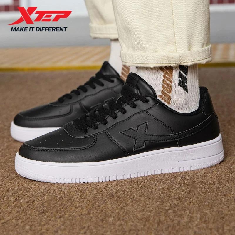 Chaussures de skateboard Xtep antidérapantes et résistantes à l'usure - Baskets unisexes blanches pour couple