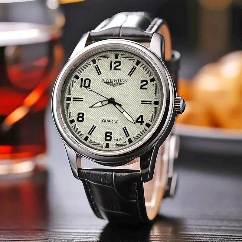Top marque homme montre-bracelet de luxe affaires étanche hommes montre pour hommes Quartz horloge en cuir hommes montres reloj + boîte hommes cadeau