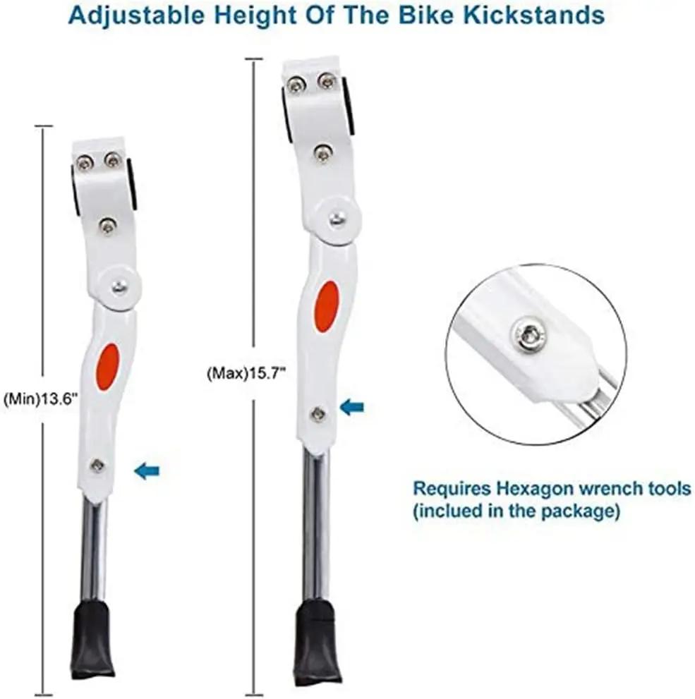 Béquille de vélo réglable en alliage d'aluminium