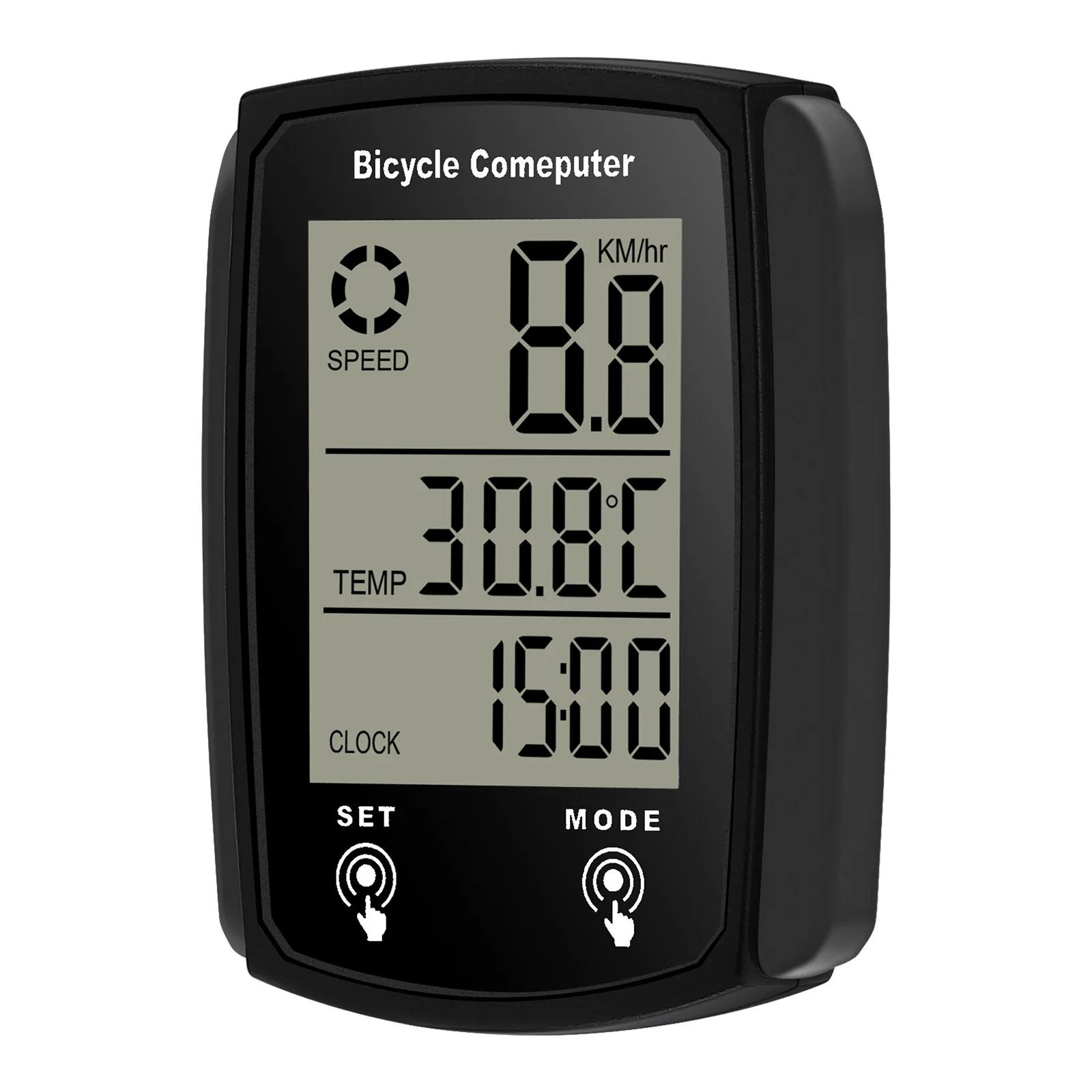 Ordinateur de vélo LCD numérique filaire, compteur de vitesse, odomètre de vitesse avec rétro-éclairage, accessoires de vélo