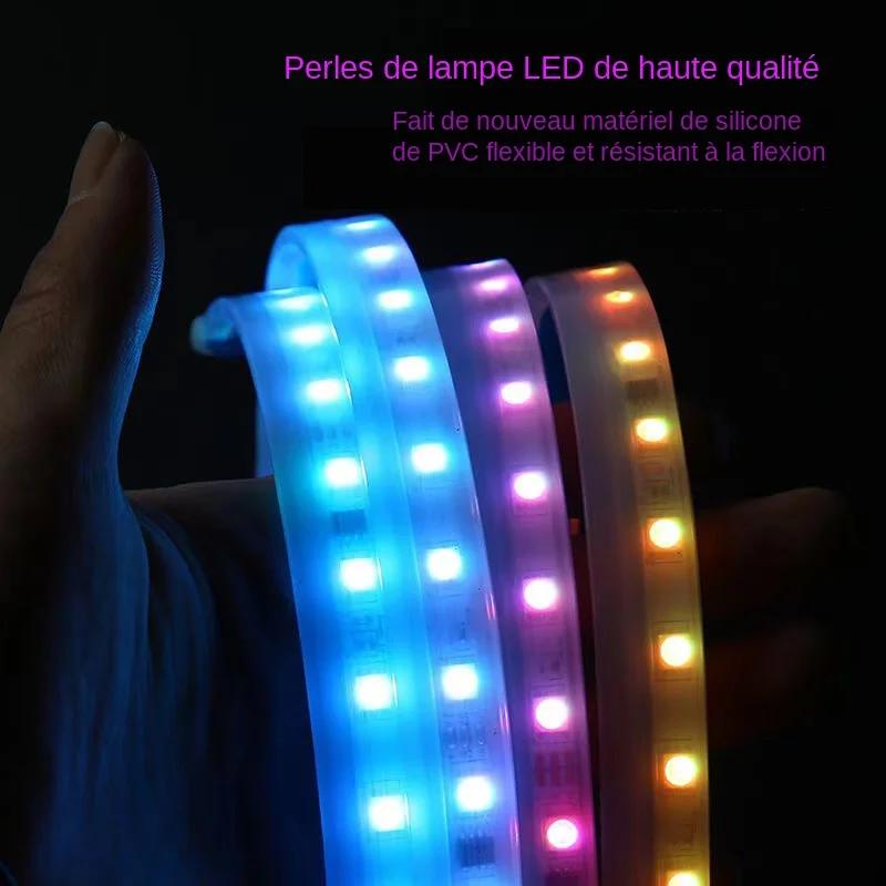 SEAMETAL12V Led feux de capot de voiture bande de phare Flexible lampes d'ambiance multicolores