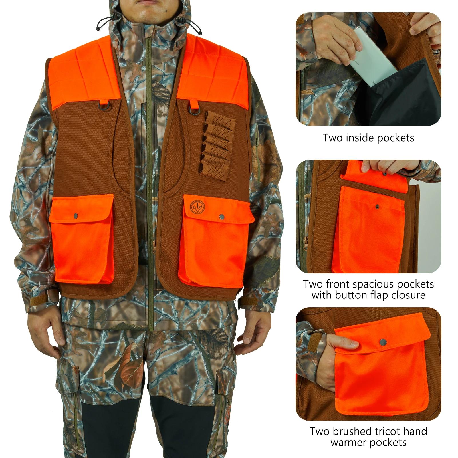 Veste de chasse Bassdash multi-poches unisexe : vêtement technique pour terrain upland et zones humides