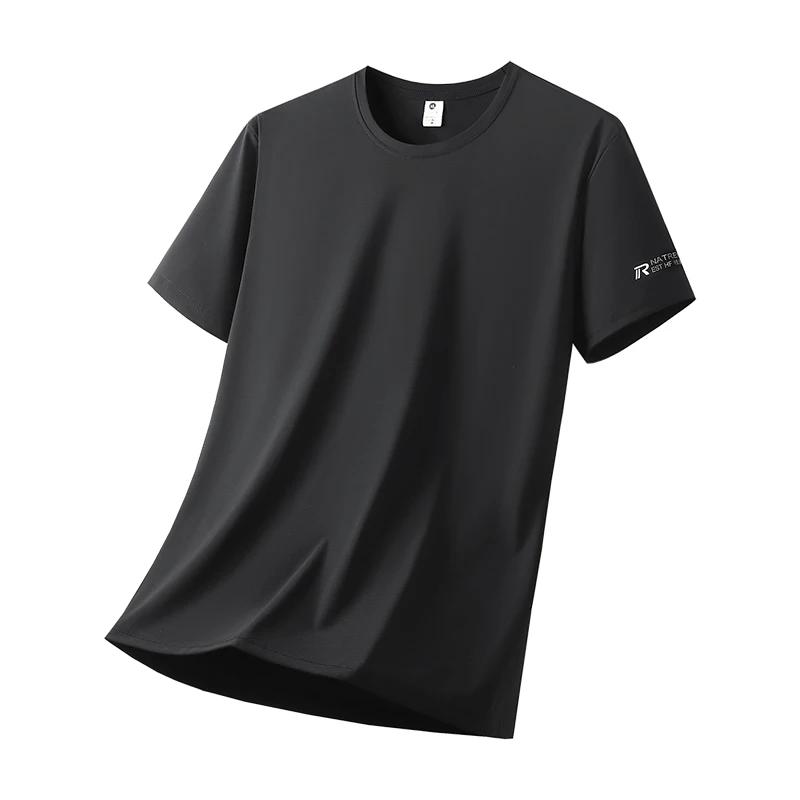 Ice inj-T-shirt de sport décontracté à haute élasticité pour hommes