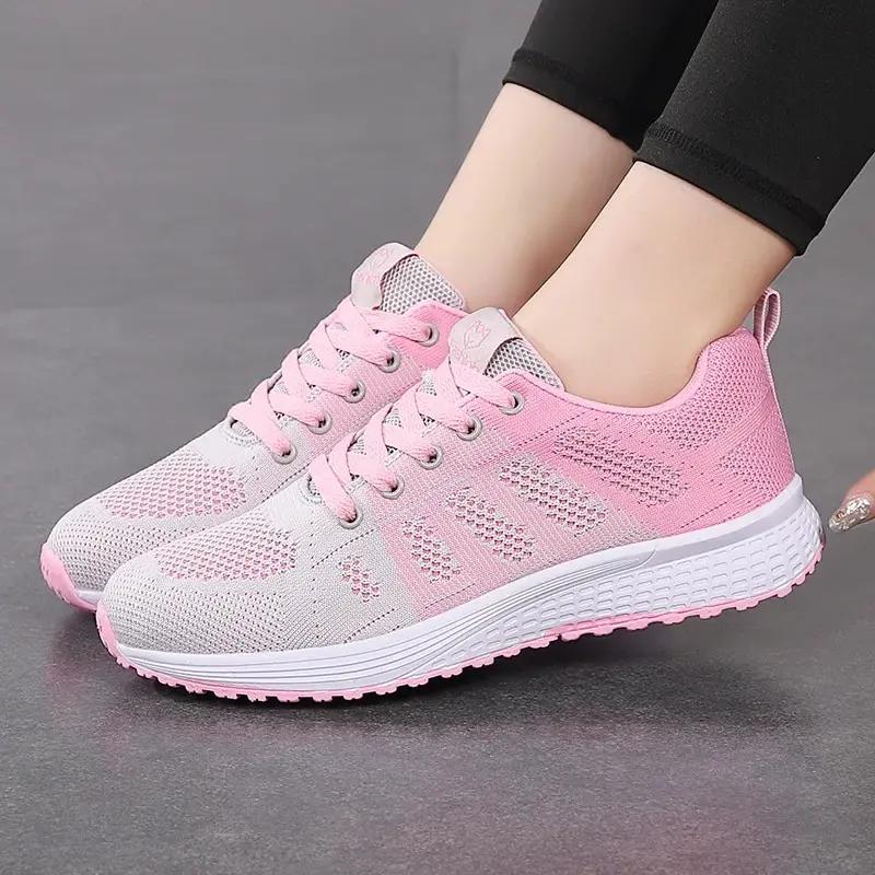 Chaussures de course légères femmes sneakers confortables jogging tennis sport