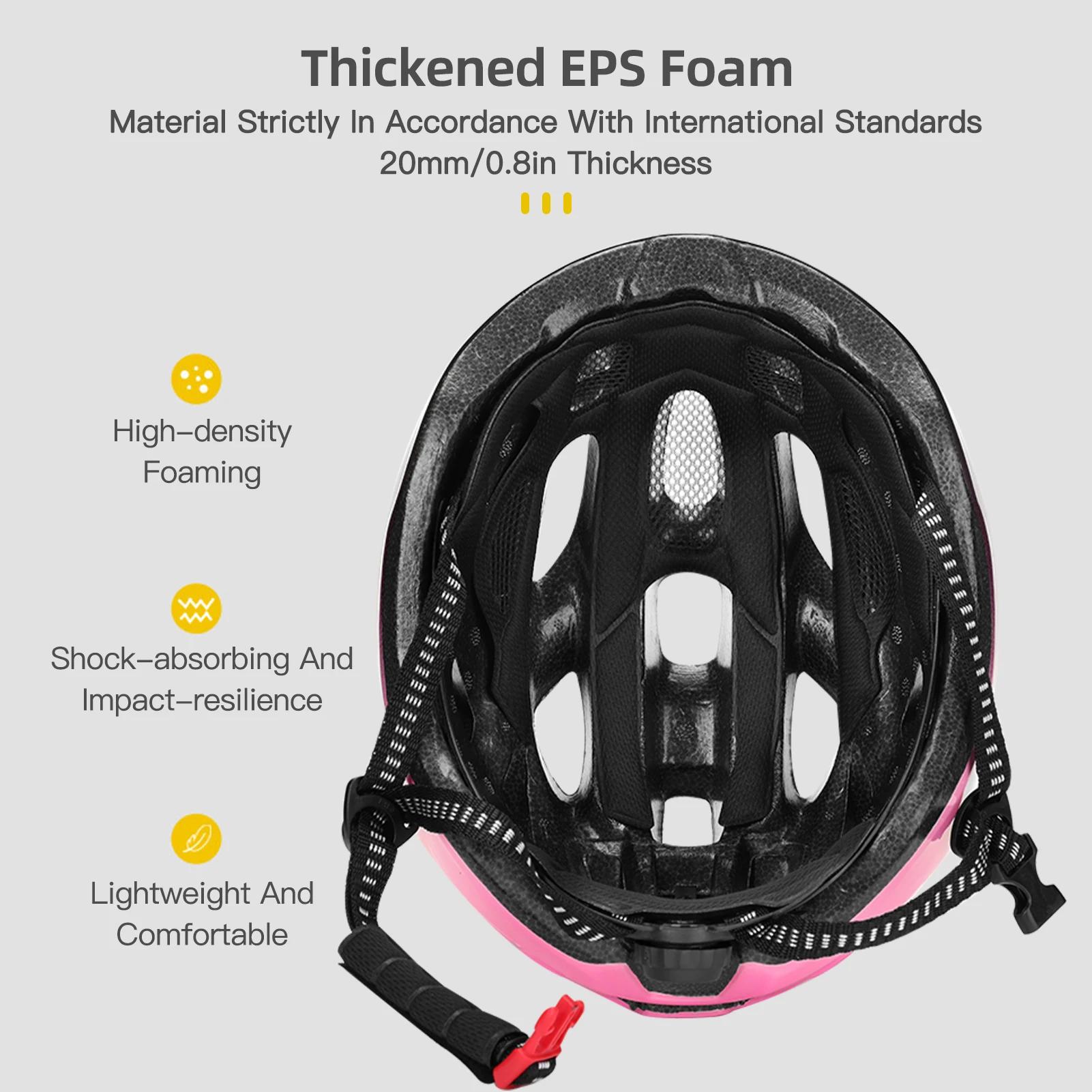 Casques de vélo pour femmes avec lunettes magnétiques