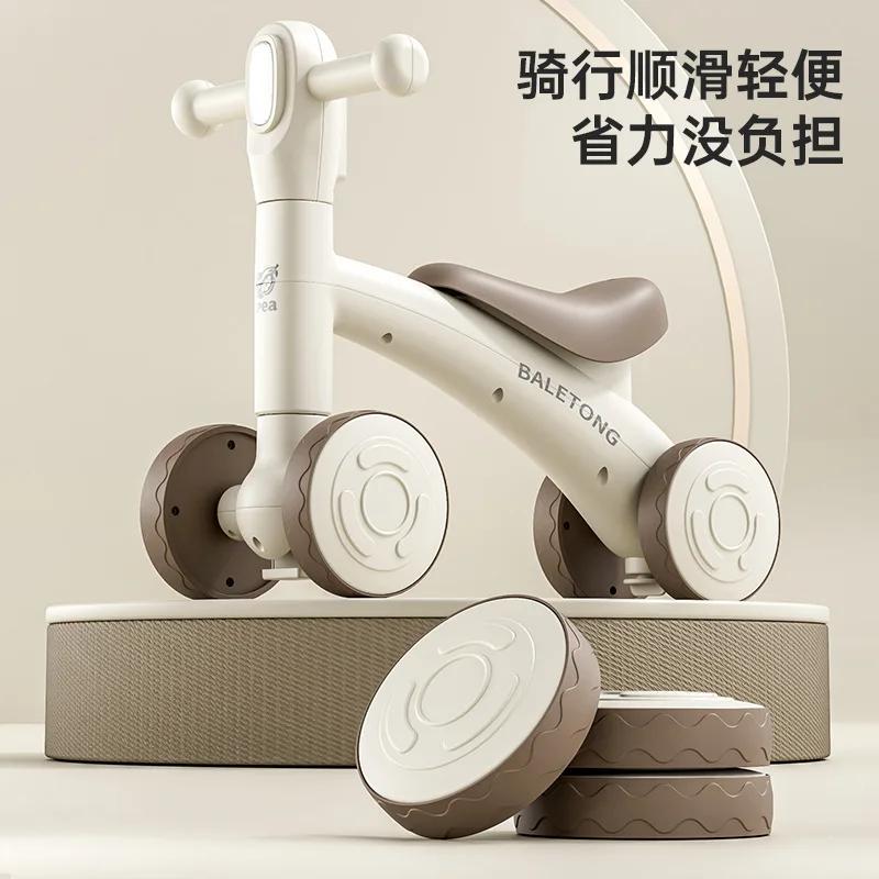 Vélo d'équilibre pour enfants de 1 à 3 ans, vélo à roulettes 2-en-1 pour bébé, apprentissage de la marche, vélo à quatre roues pour bébé