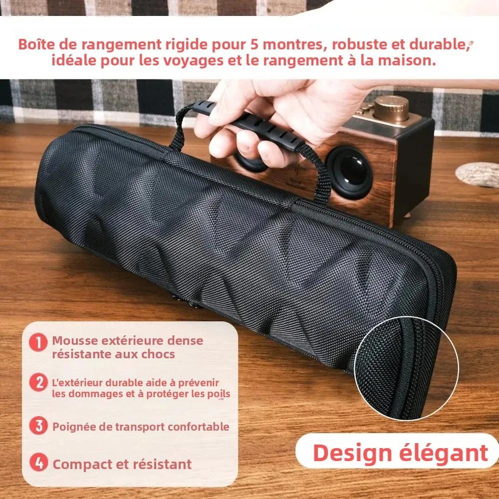 Boîte de rangement et présentoir pour montres, étui de voyage portable, organisateur de bureau pour les passionnés de montres, cadeau