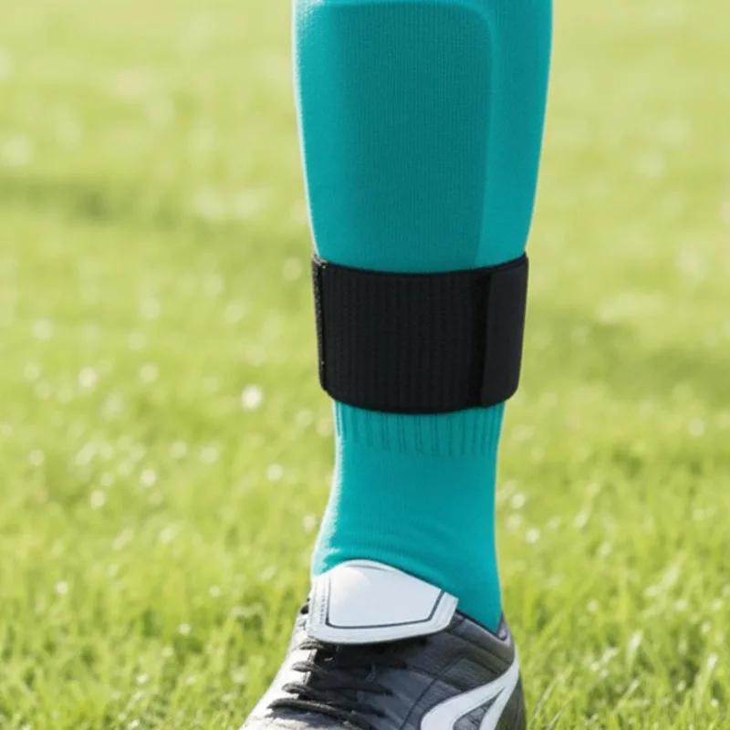 Sangles de protège-tibia élastiques de sport, caoutchouc antidérapant réglable pour le football, la course, le Fitness, le ski, la randonnée, attelle de soutien sécurisée