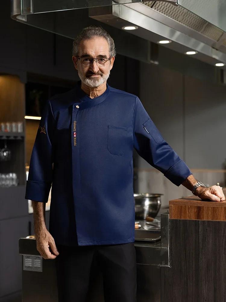 Uniforme de cuisine de restaurant, vestes de chef d'hôtel, vêtements de service alimentaire, chemise de Chamonix, vêtements de travail respirants