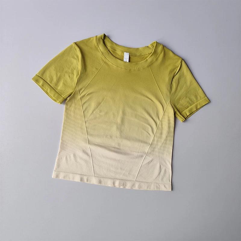 T-shirt sport femme manches courtes léger - Haut de yoga élastique pour fitness et fin d'été