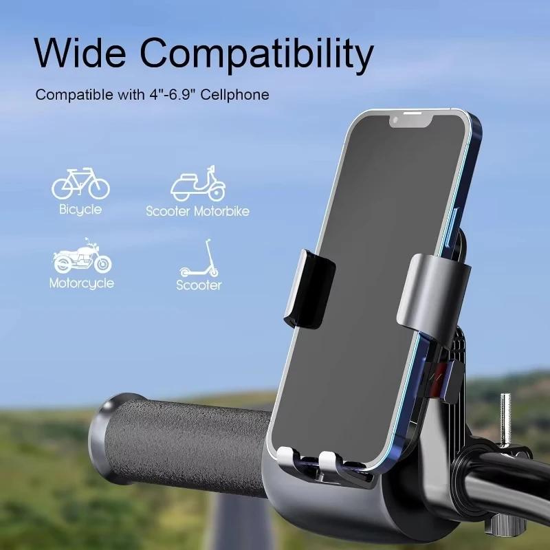 Support de téléphone de vélo moto verrouillage rapide rotatif