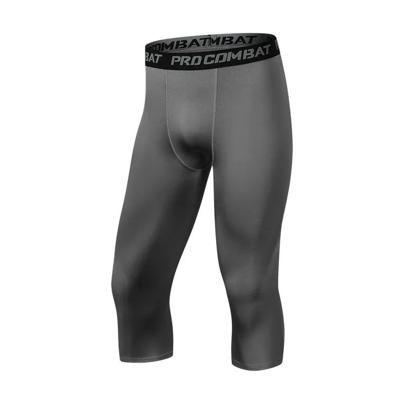 Short compression 3/4 homme - Fitness course à pied - Séchage rapide survêtement sport