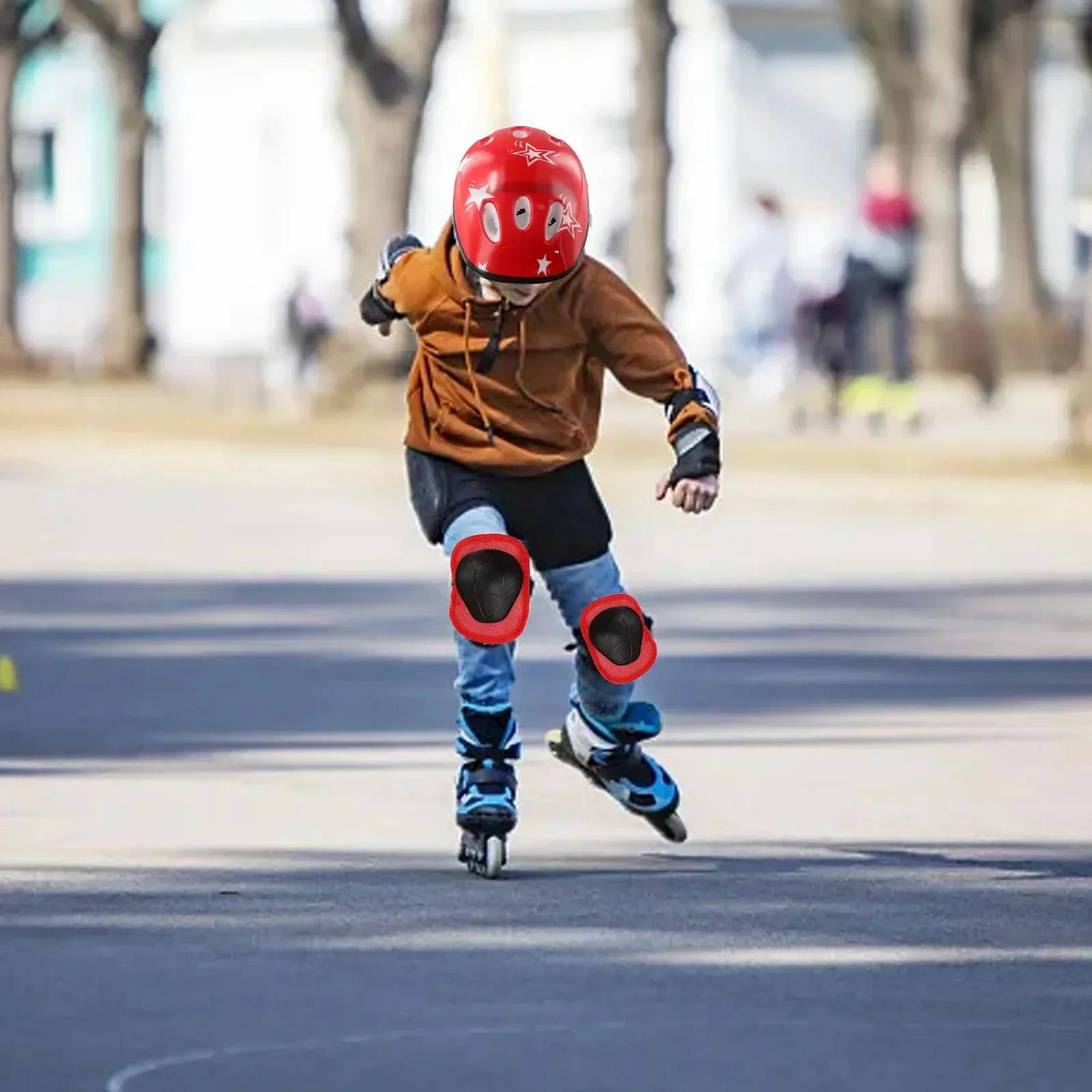 Casque de vélo pour enfants, genouillères, coudières, poignets, ensemble d'équipement de protection, vélo, planche à roulettes, scooter, patinage, tout-petit