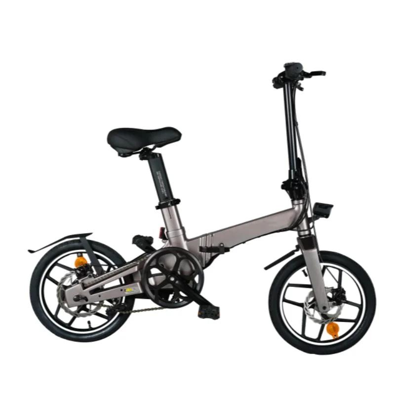 Mini Vélo Électrique Pliant de 16 Pouces, 250W, 36V, 40km d'Autonomie, pour la Ville, pour Adulte