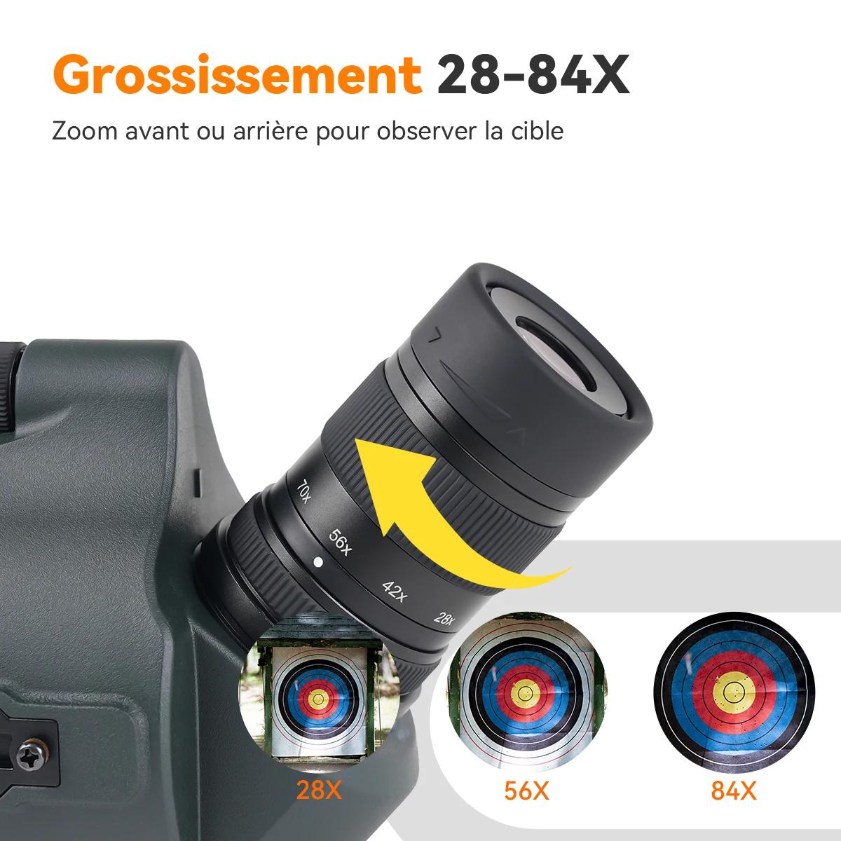 Svbony SV41Pro 28-84x80 Mak longue-vue FMC équipement de Camping étanche pour l'observation des oiseaux