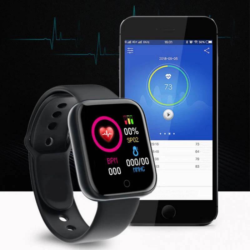 Montres intelligentes de sport étanches avec écran de document, bracelet de fitness Bluetooth, tension artérielle, fréquence cardiaque, moniteur de sommeil, santé