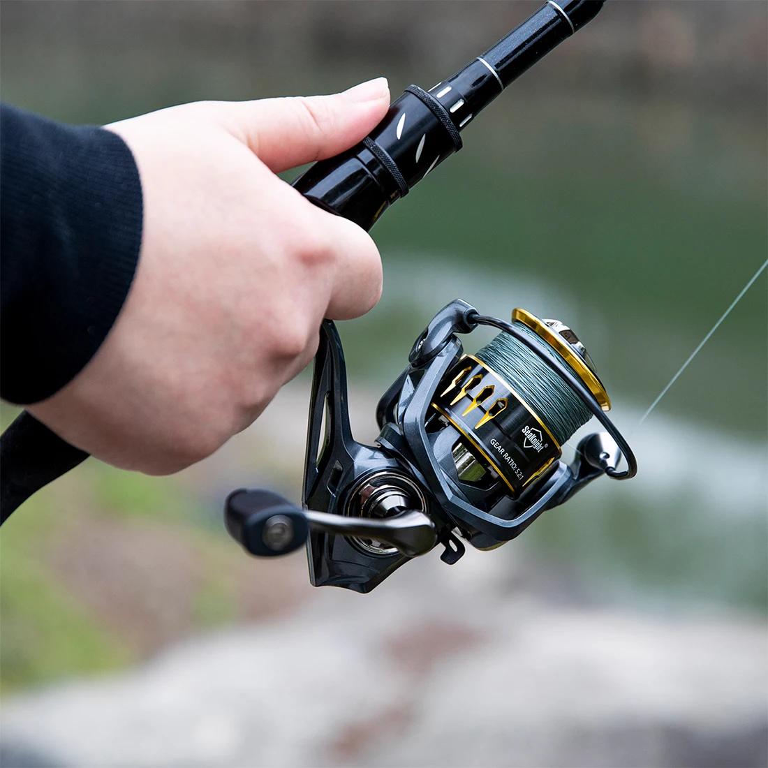 Moulinet pêche SeaKnight ARCHER2 5.2:1 4.9:1 bobine CNC 12-28LB eau douce puissance