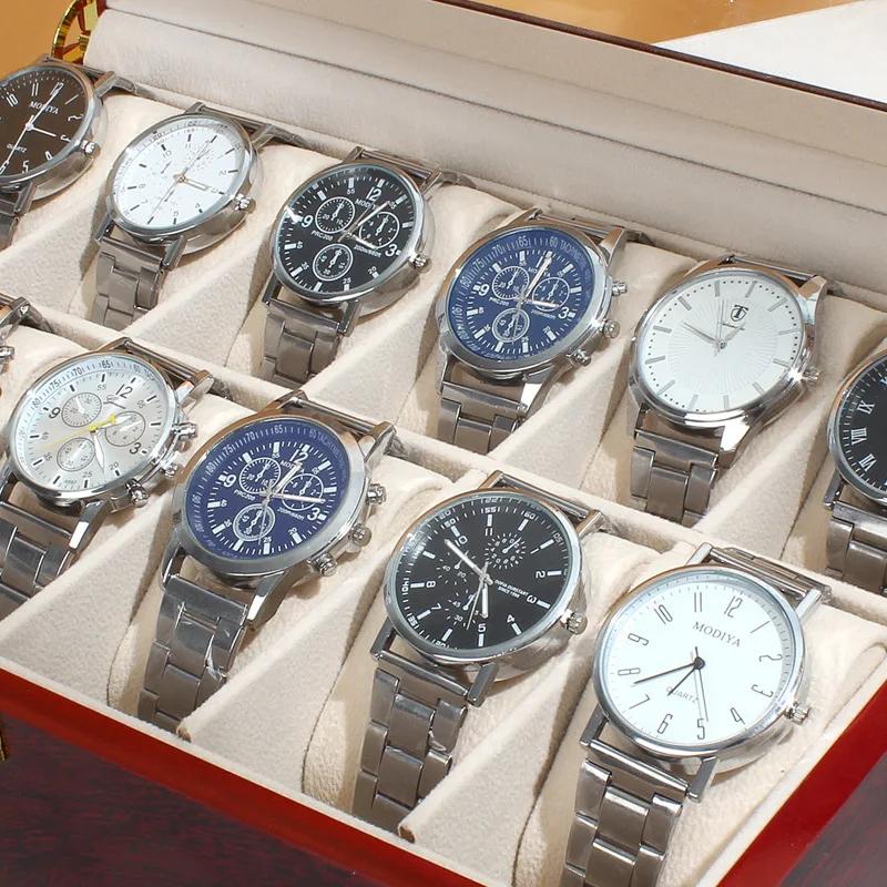 Organisateurs de montres de luxe en bois pour hommes et femmes, boîtes de support, présentoir à bijoux, 2 grilles, 3 grilles, 5 grilles, 6 grilles, 10/12 grilles