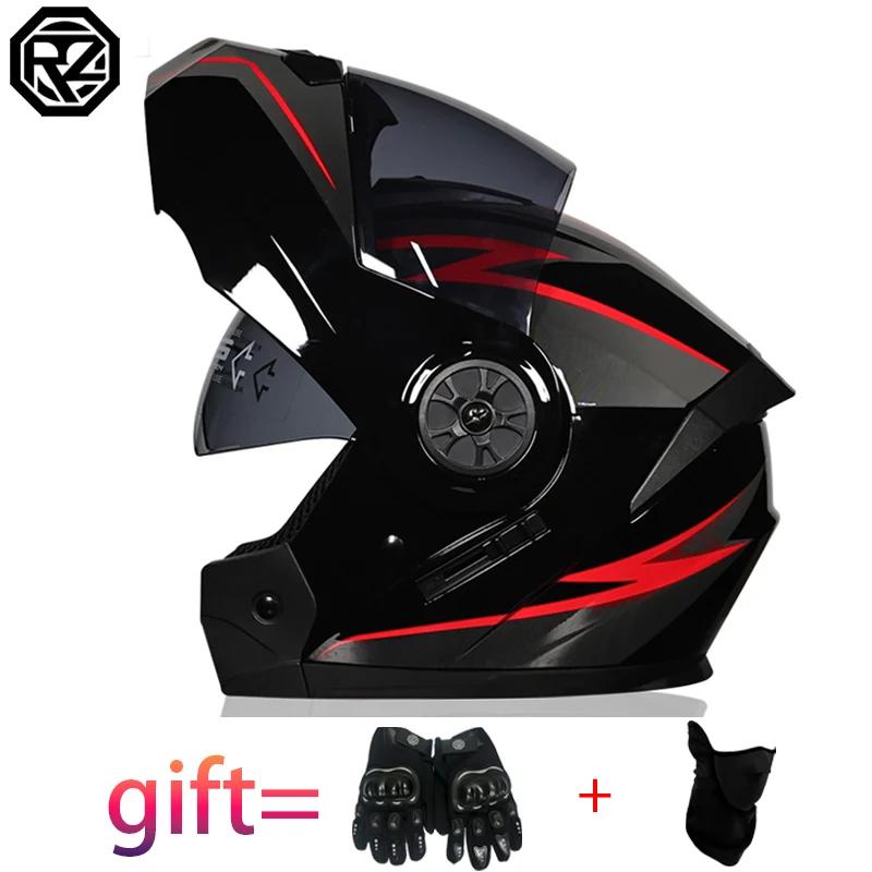 Casque de moto à rabat modulaire de sécurité approuvé DOT