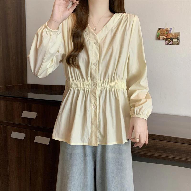 Chemise et chemisier d'été à taille élastique