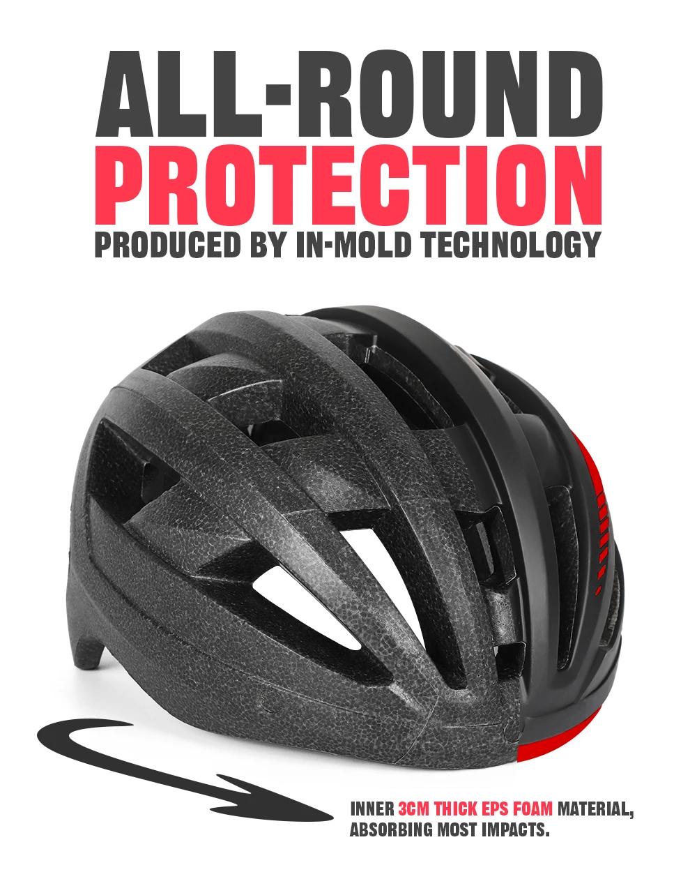 Casque de vélo rechargeable USB avec visière et feux arrière pour vélo tout terrain scooter électrique et vélos de ville adultes occasions spéciales