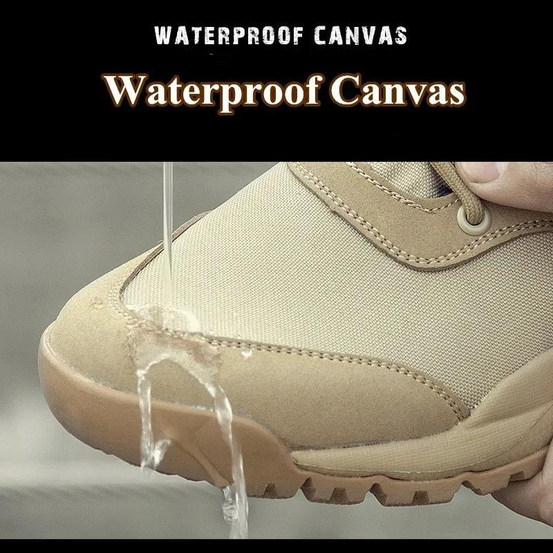 Bottes de randonnée désert respirantes pour hommes - Chaussures montantes légères pour plein air
