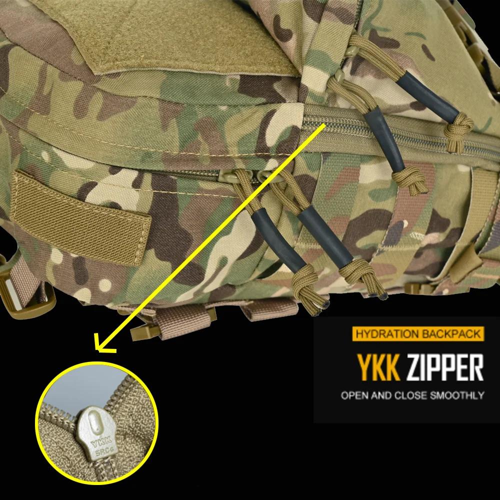Sac d'hydratation tactique MOLLE Tactifans Mini - Poche vessie eau panneau arrière gilet Airsoft transporteur