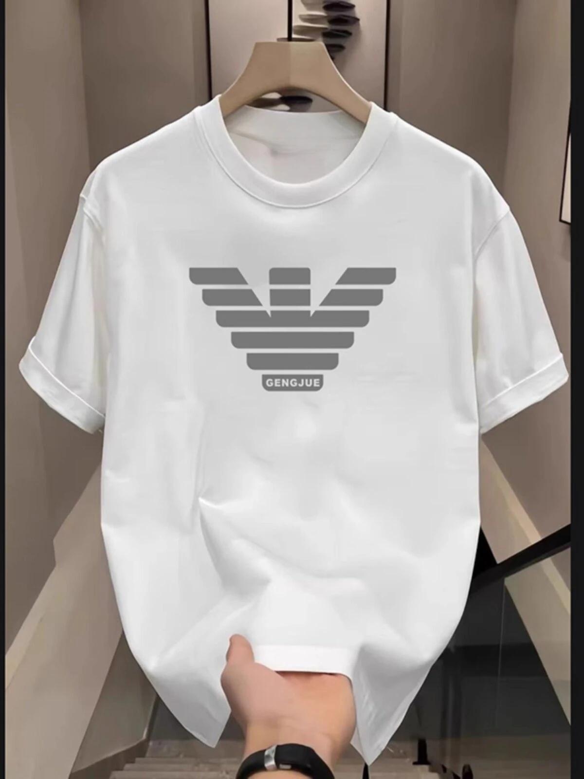 Nouveau T-shirt Décontracté Classique à Logo Tendance 2026 – Marque Haut de Gamme Unisexe en Coton Pur Polyvalent