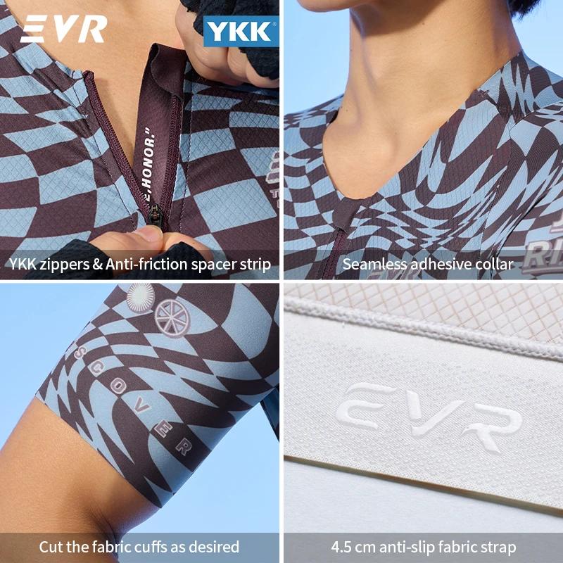 Maillot de cyclisme pour homme EVR Pro Summer, maillot de vélo de montagne avec poches, séchage rapide, respirant, maillot de cyclisme sur route en plein air