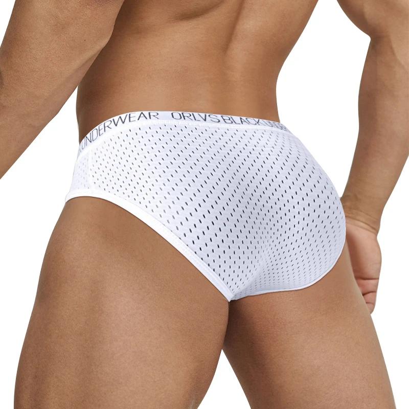 Sous-vêtements sexy en maille pour hommes, slips, poudres genci, culottes Sissy, tongs pour hommes, caleçons, zones de glissement, sous-vêtements masculins