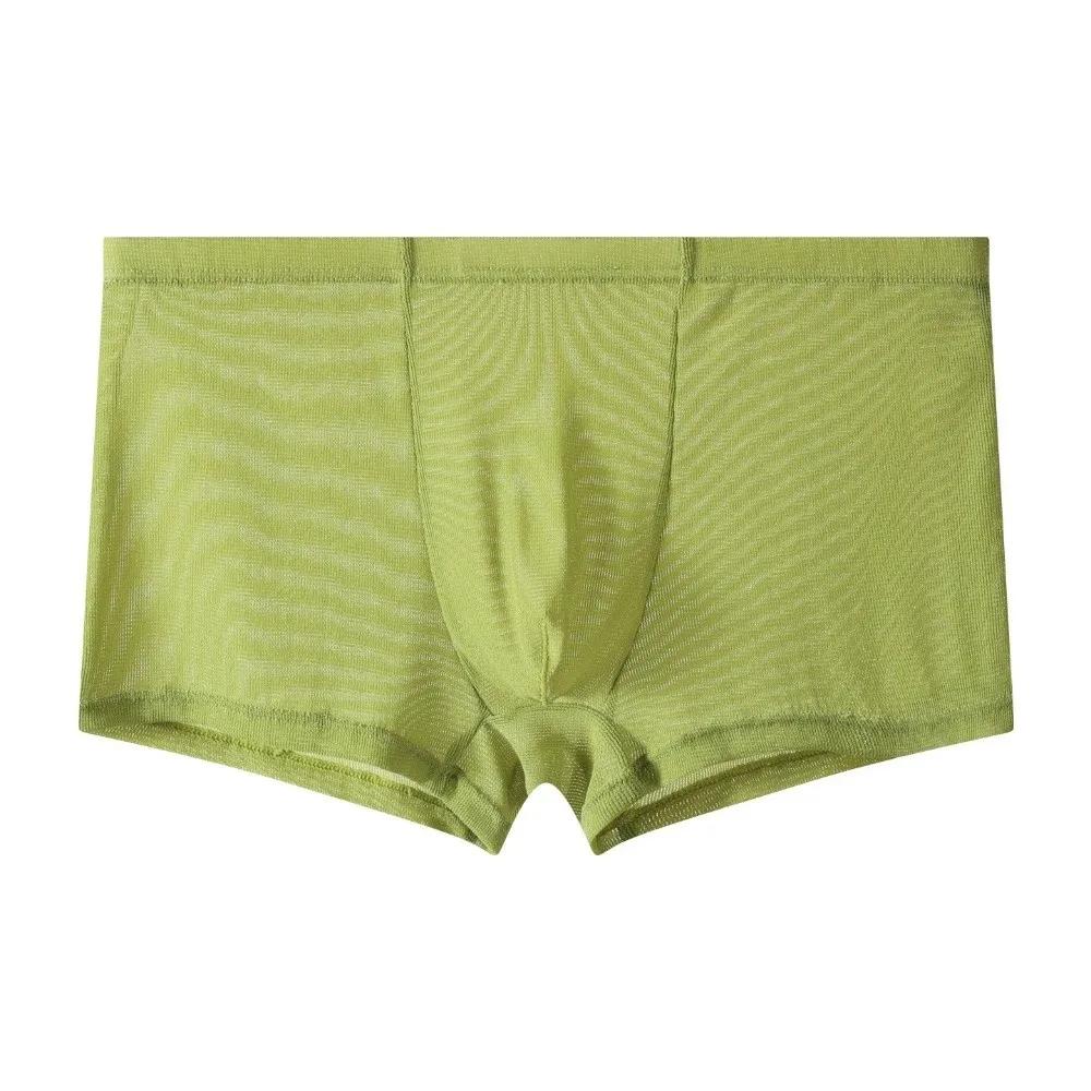 Sous-vêtements de mode pour hommes, caleçons boxer, maille transparente, shorts en maille fine, boxers respirants, séchage rapide, sous-vêtements pour hommes au quotidien