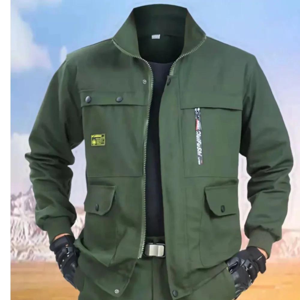 Vêtements de travail de protection pour hommes, anti-brûlure et anti-chaleur, tenue de chantier, ensemble haut et pantalon, vêtements de protection pour le travail