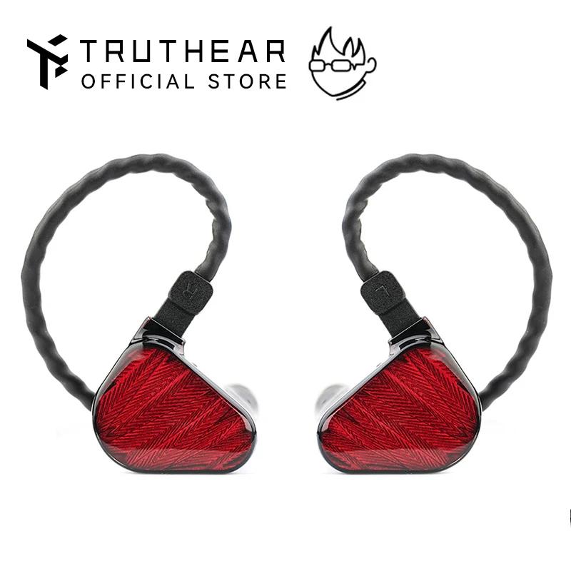 TRUTHEAR x Crinacle ZERO: écouteur rouge double pilotes dynamiques écouteurs intra-auriculaires avec câble 0